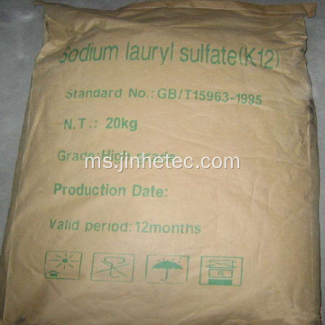 Bahan mentah detergen natrium lauryl sulfat sls k12